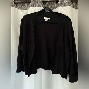CJ BANKS 3/4 SLEEVE CARDIGAN CROP LENGTH